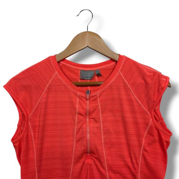 Athleta Pacifica UPF Tank 2 Womens Medium Orange Rash Guard - Picture 2 of 11